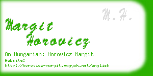 margit horovicz business card